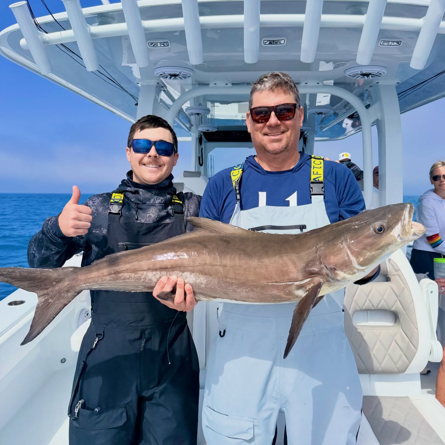 Angler with a cobia