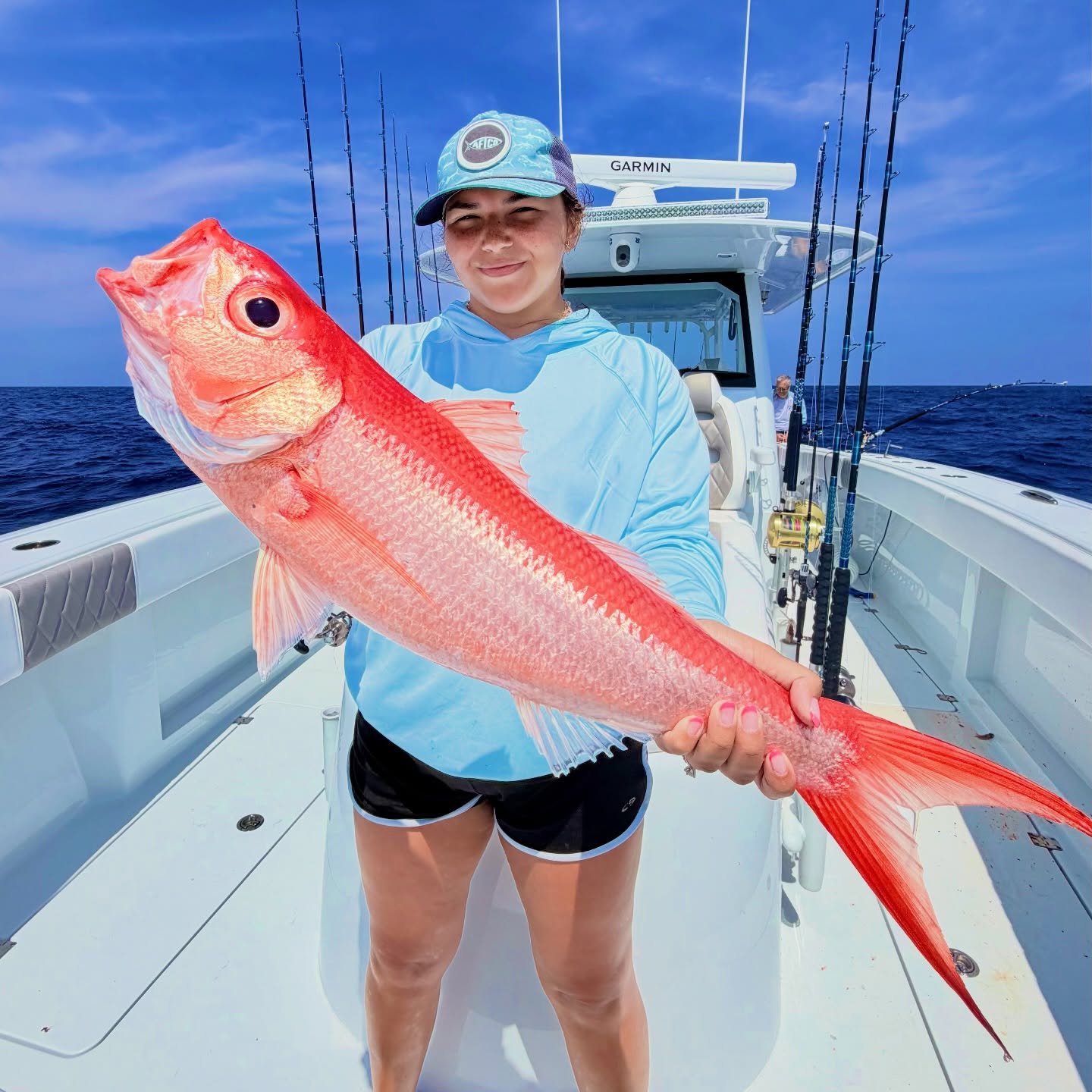 Angler with a queen snapper